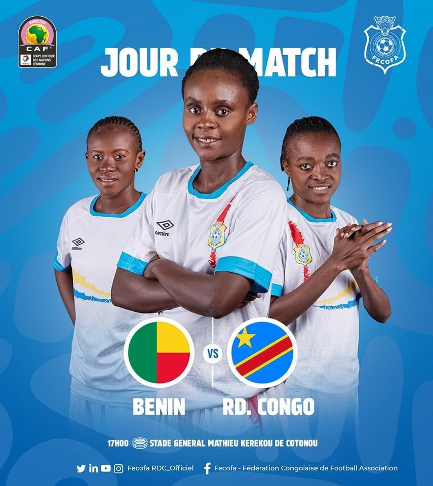 Éliminatoires CAN Féminine CAF Total Energies Maroc 2024 : Match retour léopards dames-Amazones du Bénin ce mardi 26 Sept